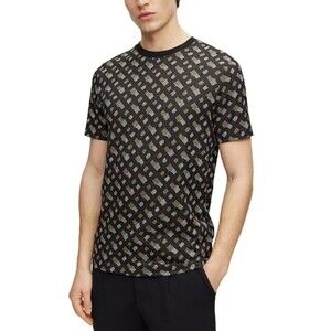 BOSS by Hugo BossMen's Monogram Jacquard Regular-Fit T-shirt size small